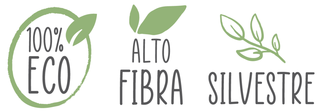 100% eco - alto en fibra - silvestre